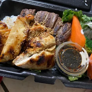 Chicken & Beef Teriyaki Don