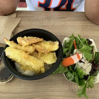 Shrimp & Calamari Tempura Don