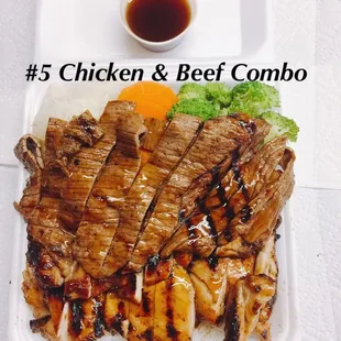 Best teriyaki chicken and beef combo in town. Its my favorite.