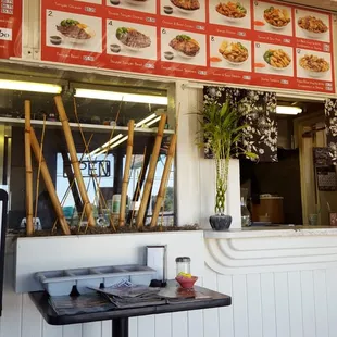 the interior of a restaurant