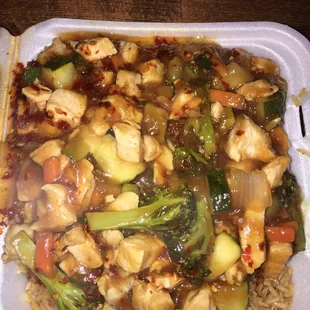 Spicy chicken- not bad but probably would never get again in favor of other options