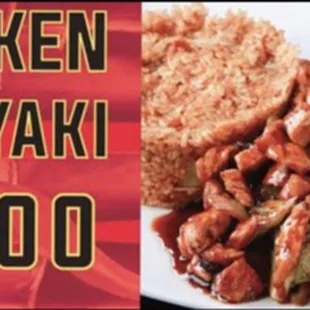 chicken teriyaki and rice