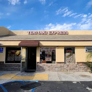 Outside front of restaurant.