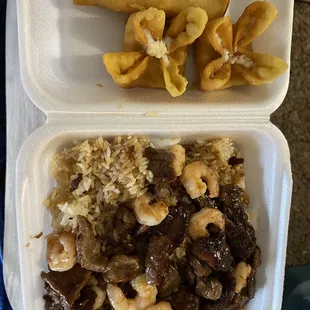 Beef and Shrimp Teriyaki