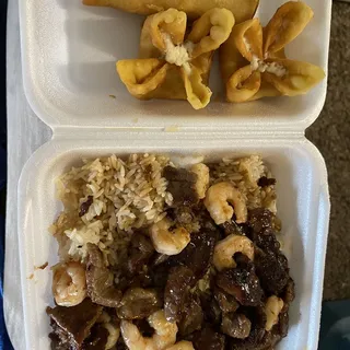 Beef and Shrimp Teriyaki