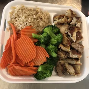 Chicken veggie plate