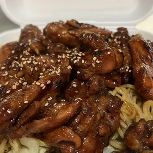 Spicy Chicken Noodle Plate