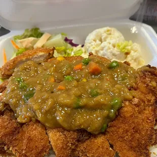 Disappointing. Katsu was dry and curry tasted like it came from a package. Just OK.