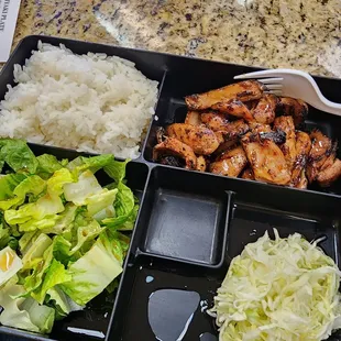 Teriyaki chicken plate 8.99