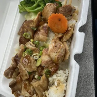 Chicken veggie teriyaki bowl