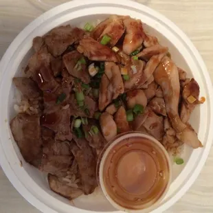 Teriyaki Chicken/steak bowl.