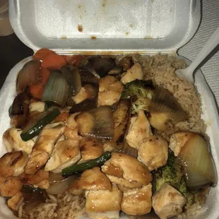 Chicken &amp; shrimp Hibachi
