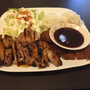 Chicken Teriyaki And Katsu Combo