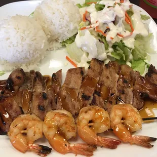 Chicken &amp; shrimp teriyaki