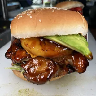 J&apos;s Chicken Teriyaki Burger
