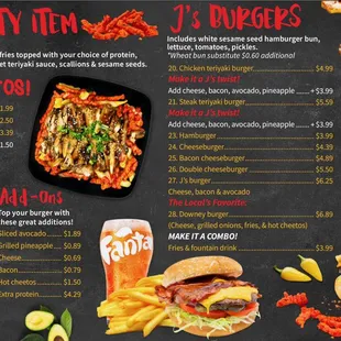 J&apos;s Burgers, Kids menu, Super fries