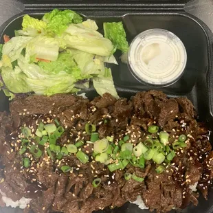 Steak teriyaki plate