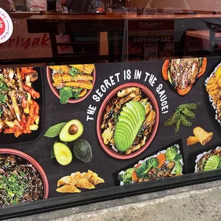 Some of their menu items