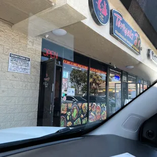 outside