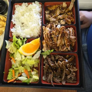 Teriyaki Junction- #1 meat combo $14.95