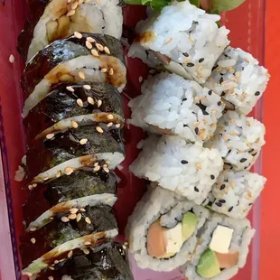 Philadelphia roll+ shrimp tempura