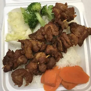 Yakitori. Crispy and tasty, hit the spot.