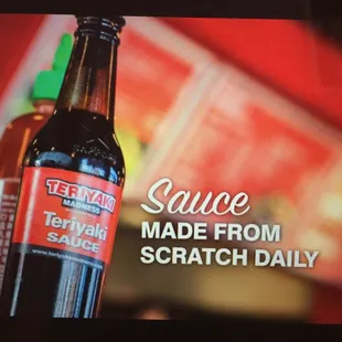 House Made Sauce No MSG or Additives Added during the cooking process.