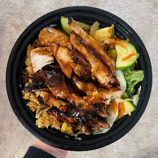 Chicken Breast Teriyaki Bowl Side of Fried Rice