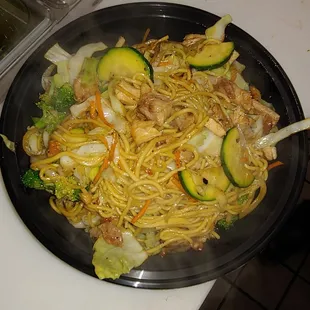 Chicken teriyaki yakisoba style