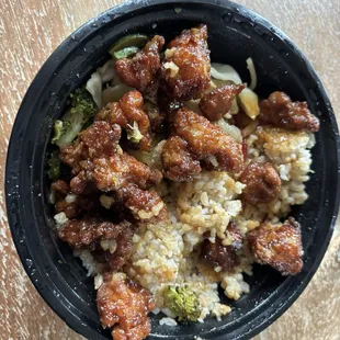 Medium orange chicken