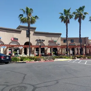 At the end of the Safeway shopping center