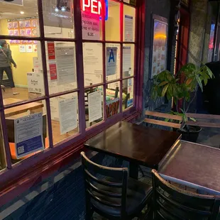 Front of restaurant.