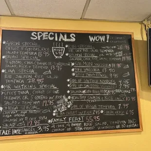 Specials menu 2/2025