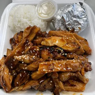 Spicy chicken teriyaki