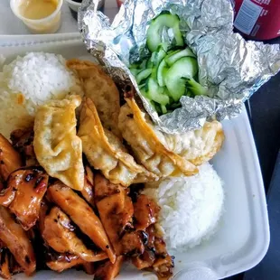 Upclose of the Spicy Chicken Teriyaki Lunch Special