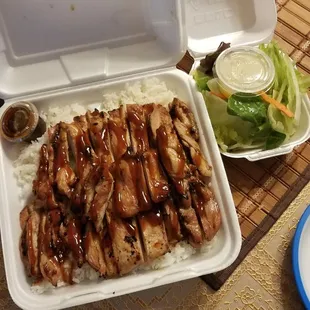 Chicken Teriyaki. Very generous on portions