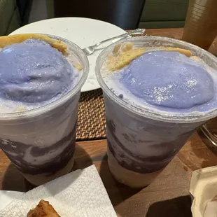 Halo halo. We drove for almost an hour, the ice cream melted a little bit.