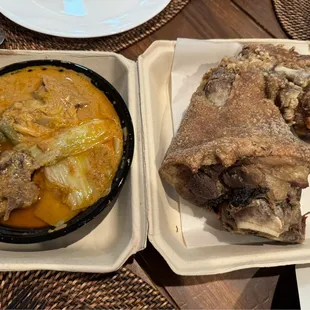 Kare kare and crispy pata