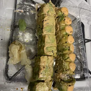 2 caterpillar rolls  when I only asked for one