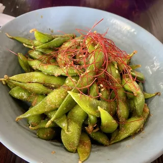 Spicy Garlic Edamame