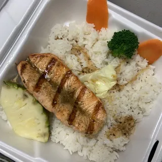 Grilled Salmon Teriyaki Bowl