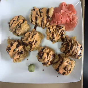 Tempura rolls- salmon avocado