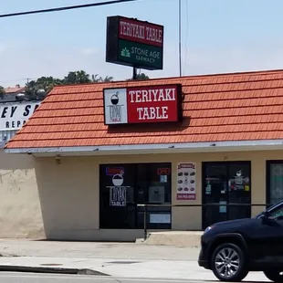 the front of the restaurant