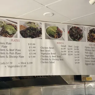 Updated Menu with new pricing. Visited on 2/25/22