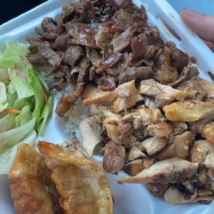 Chicken and Beef plate