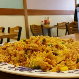 The spicy chicken fried rice