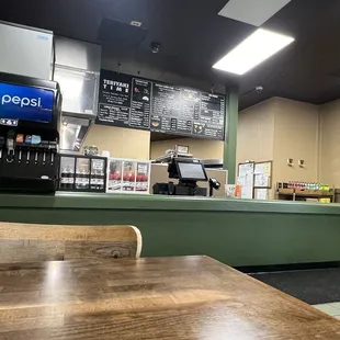 Front ordering area
