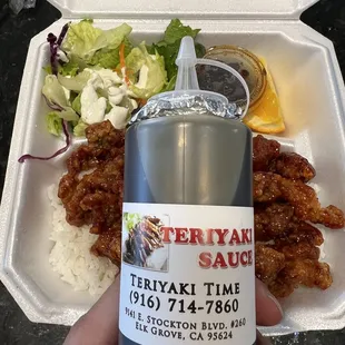 Highly recommend purchasing their teriyaki sauce