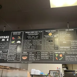 Menu &amp; priced as of 06/23/22