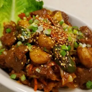 Spicy garlic Pork - Korean style